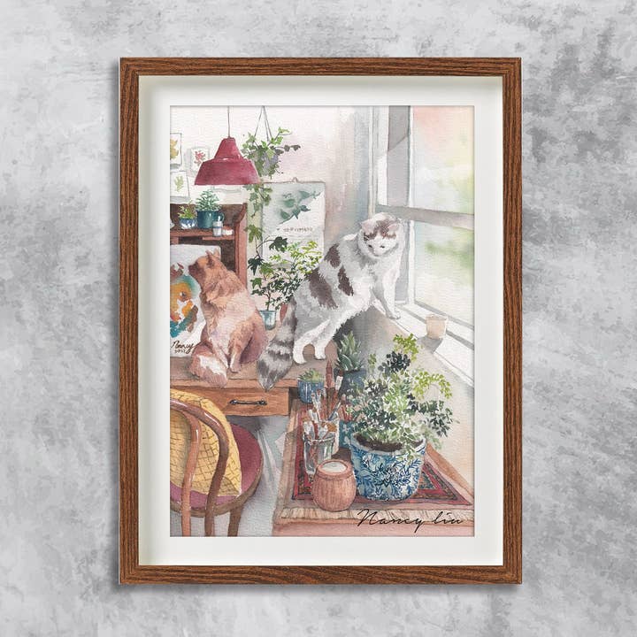 Après-midi, terrain de jeu | Tirage giclée d'art pour la vente par NananStudio