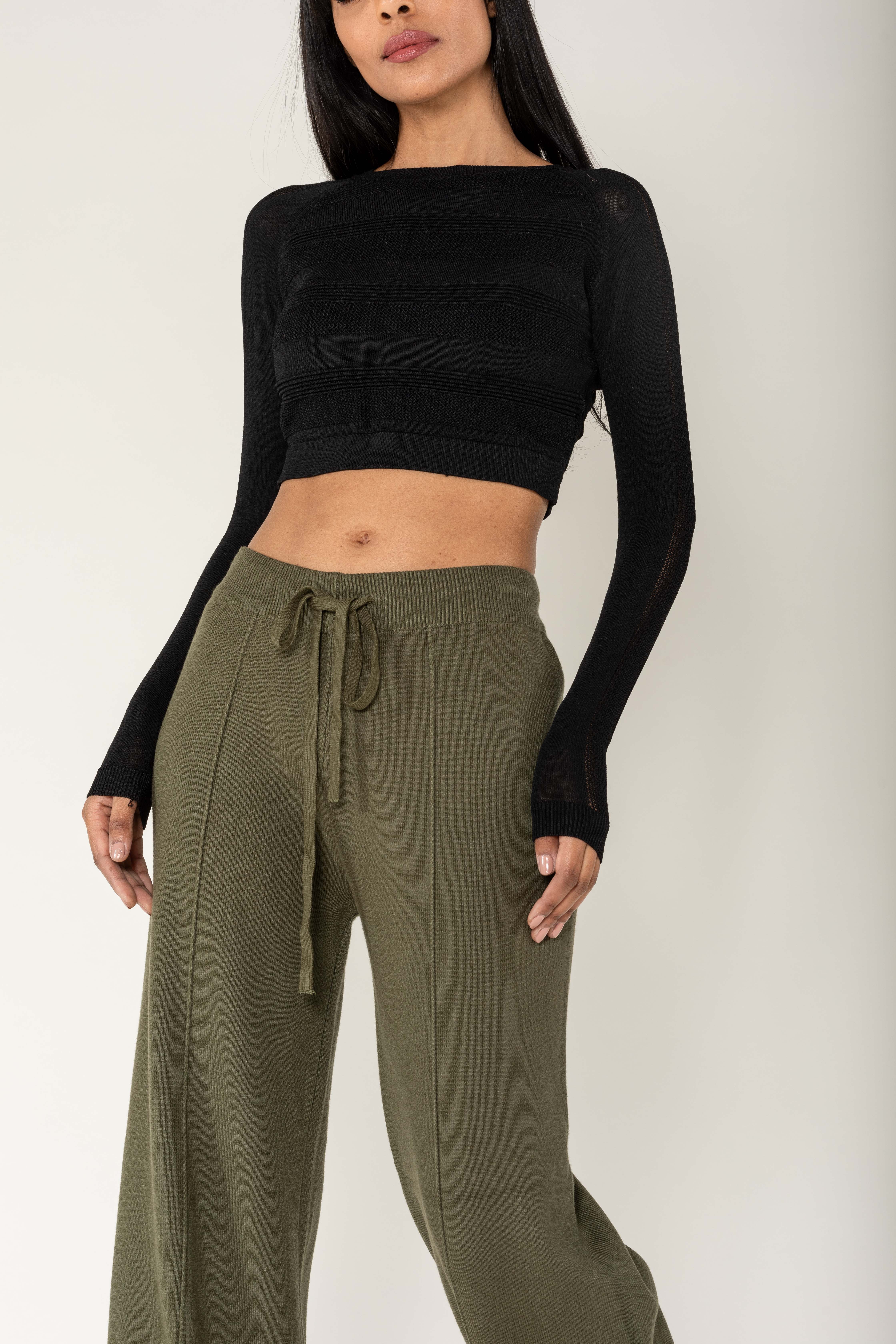 Nina Carter – Engroshandel Bukser - Dame – F025 Flared Cocooning Comfort-strikbukser28