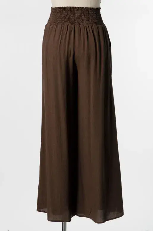 Final Touch – wholesale Pants – Women's – Heavy Gauze Wide Leg Pants - NP70263D-HV16