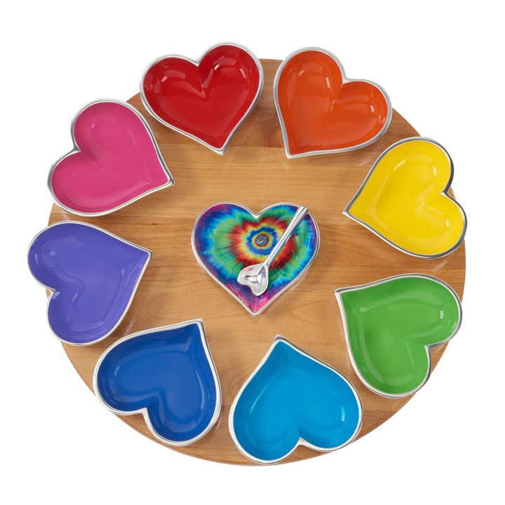 Inspired Generations - Wholesale Serve Bowl - Medium Groovy Heart with Groovy Spoon