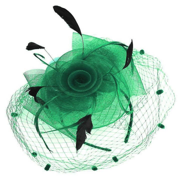 Diacly – wholesale Fascinator hat – Women's – Flower Mesh Flapper Fascinator s117