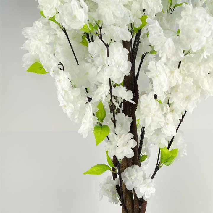 Leaf Design UK LTD - Wholesale Artificial Plant - Artificial Blossom Tree White 150cm 5ft Plant Potted