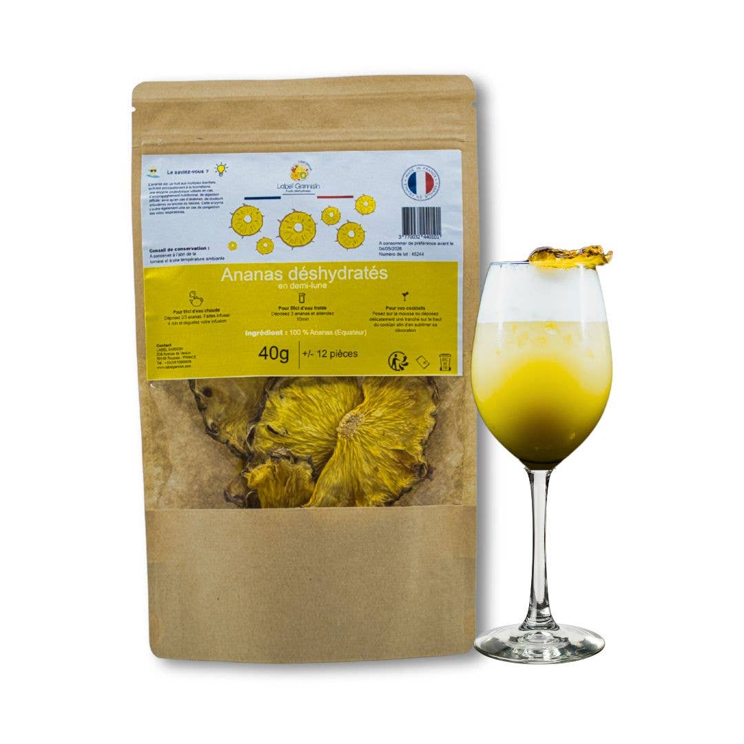 La cerise sur l'apéro - Venta al por mayor Fruta deshidratada - Frutas deshidratadas - Piña 40 gr0
