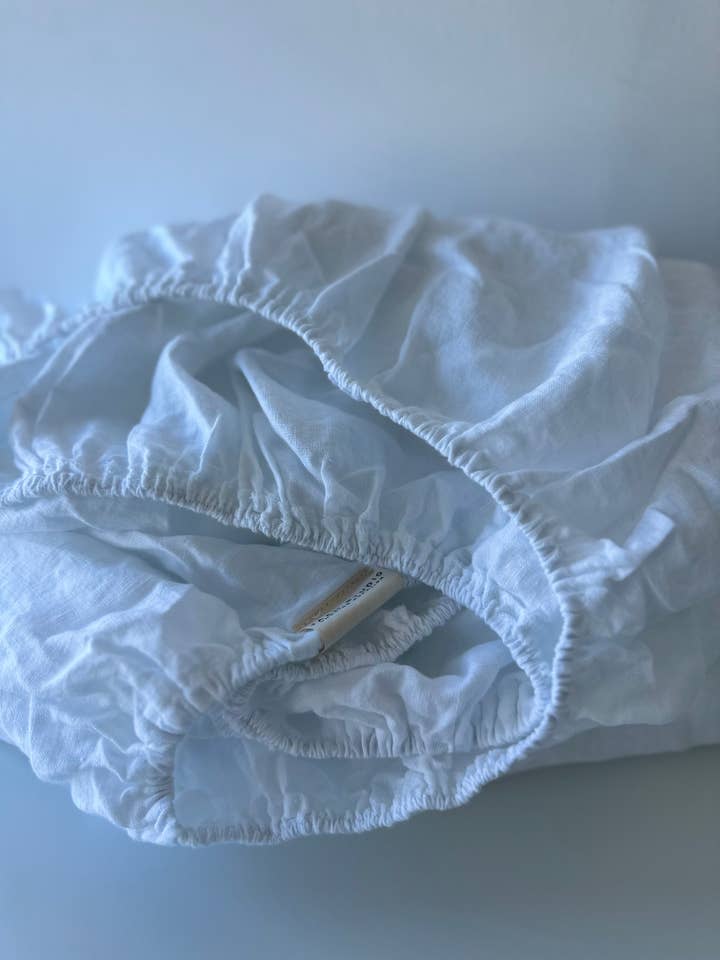 Lençol Branco 100% Linho (180x200x20cm) por atacado de JAAN STUDIO