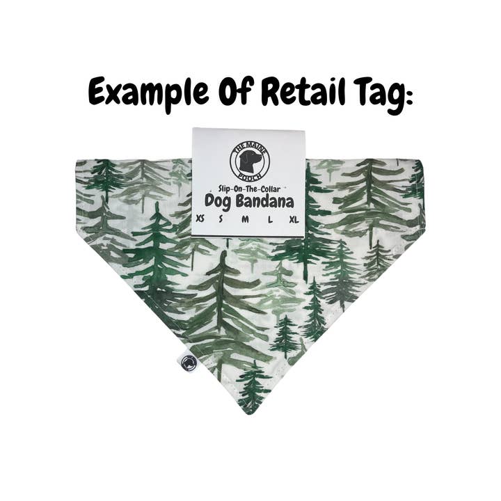 The Maine Pooch LLC – wholesale Pet bandana – Dog – Pine Tree State Maine Bandana2