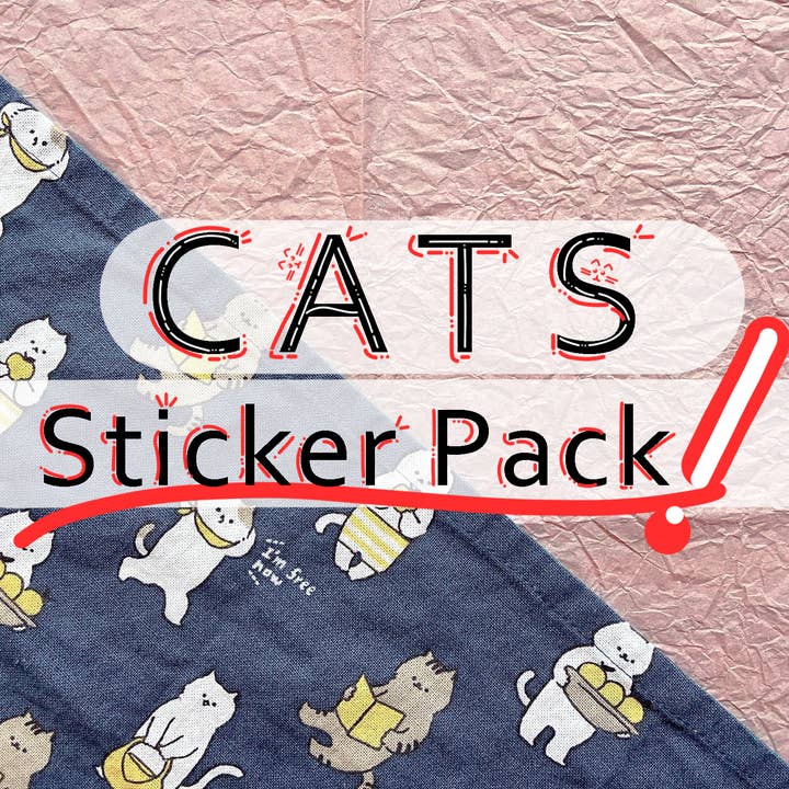 Cat Sticker Pack - British Shorthair - Cute Cat Art for wholesale by KatJiangDraws