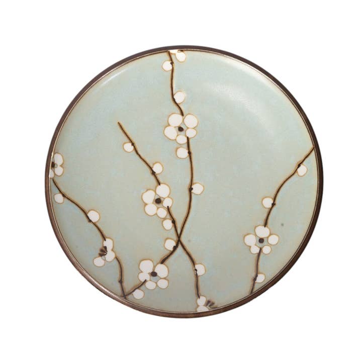 Soushun Sakura Forår Kirsebærblomster 7,75" Rund Middagstallerken JP (4/48) for engroshandel hos Urban Tokyo