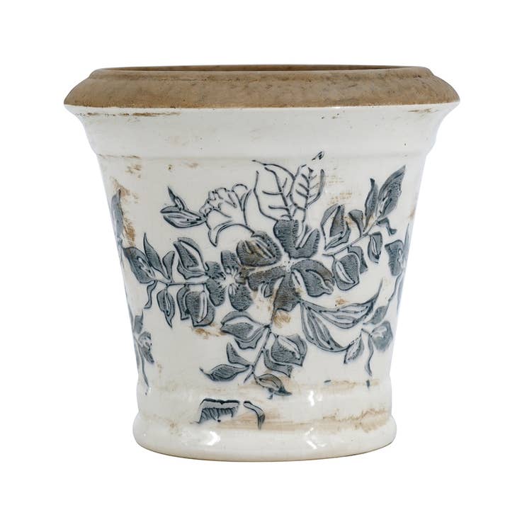 A&B Home Group Inc. - Wholesale Plant Pot - 5.5x5.5x5" Delft Whisper Ceramic Planter