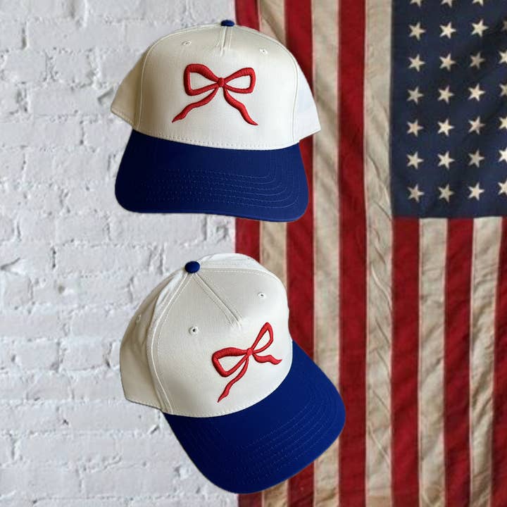 Electric label – Engroshandel Trucker hat - Dame – Fjerde juli sløjfehat