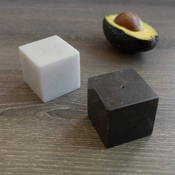 Fox Run Brands – Galheteiro por atacado – Fox Run Mini Saleiro de Mármore e Pimenteiro, 1,8" x 1,8"2