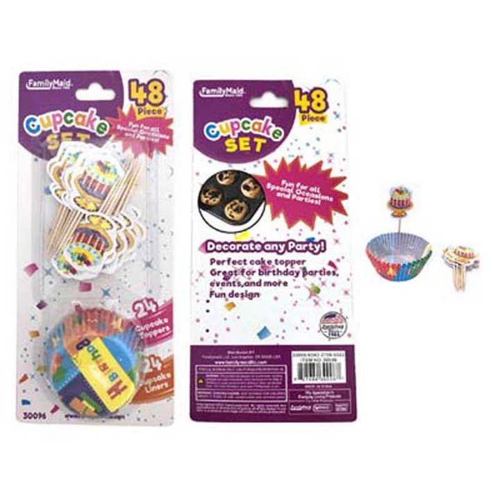 Conjunto de Cupcakes 48 Unidades – Formas + Decorações por atacado de Deluxe Import Trading