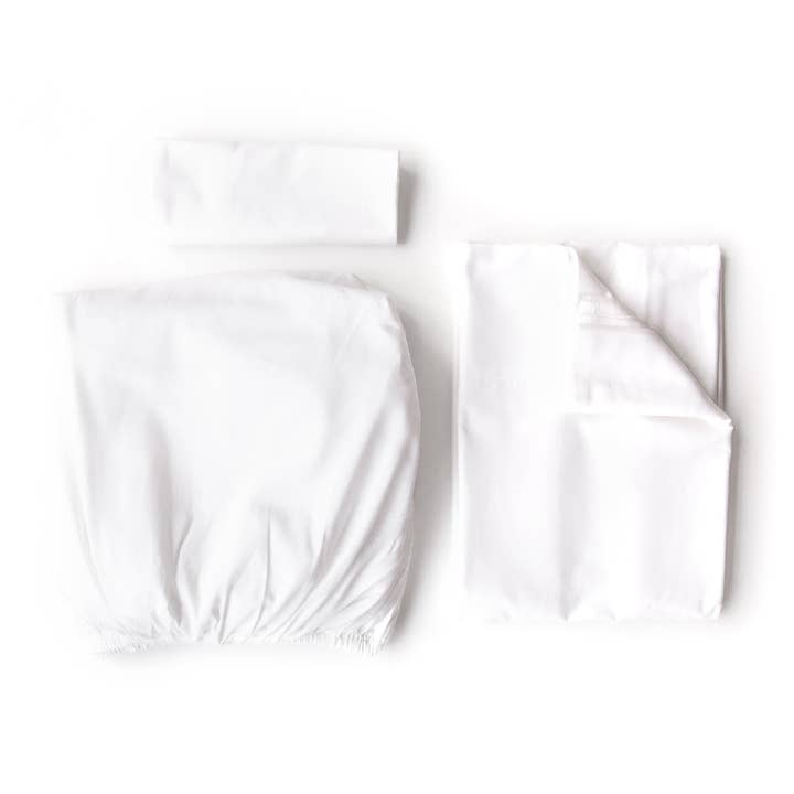 Organic Sateen Sheet Set – White for wholesale by Oolie