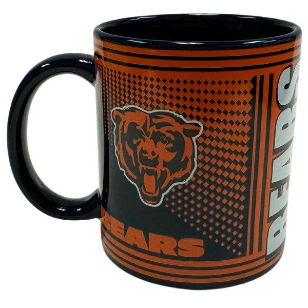 St. Louis Wholesale LLC - Wholesale Coffee Mug - Chicago Bears Mugs - WHITE INLAY - Ceramic 11OZ Hero Mugs