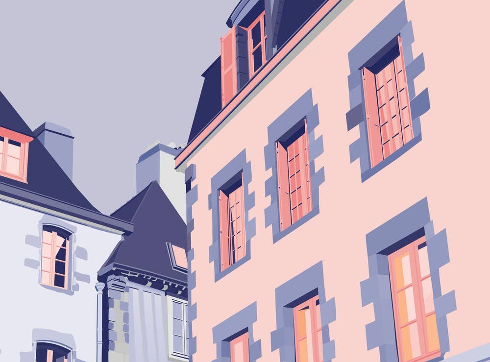 Artmoric - Wholesale Art Print - Quimper/Rue des Boucheries3