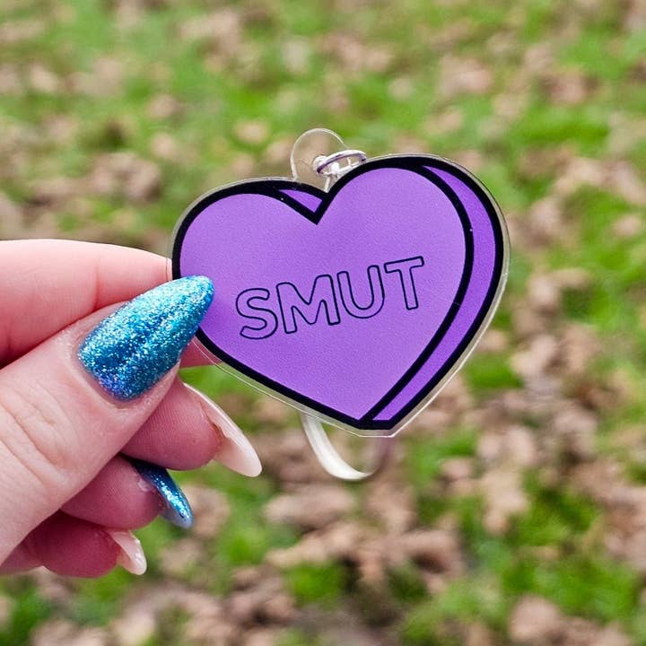Smut Heart Keychain for wholesale by Awfullynerdy.co