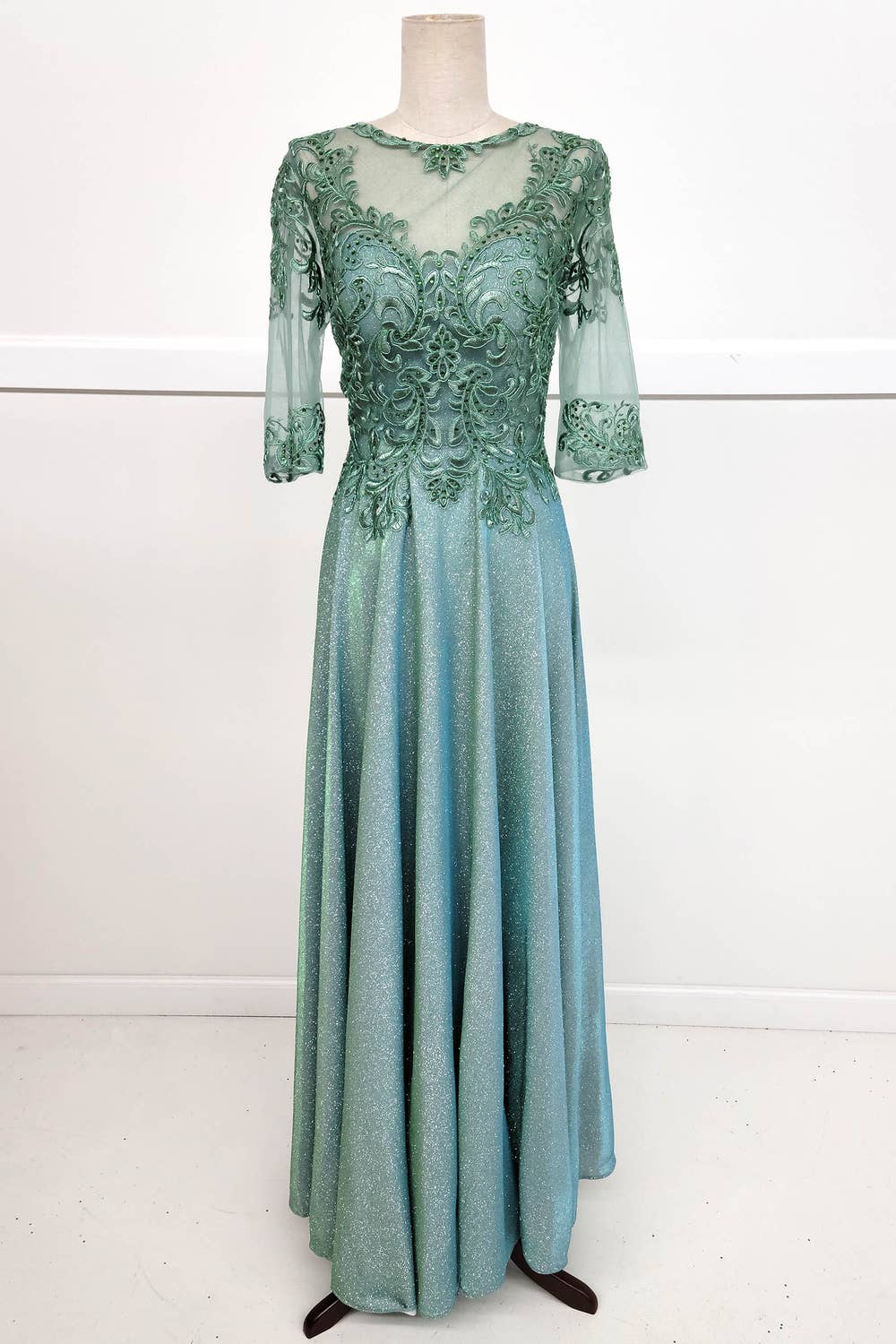 Chicas - Vendita all'ingrosso Vestito - Donna - Abito lungo Missy con maniche 3/4 e tasche J006-S-4XL3