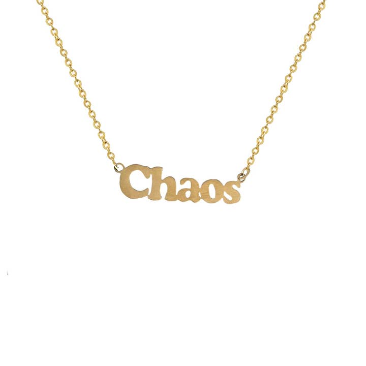 Fantastico Fans – wholesale Pendant/charm necklace – AuLaLa Cheeky Words Necklaces - Chaos