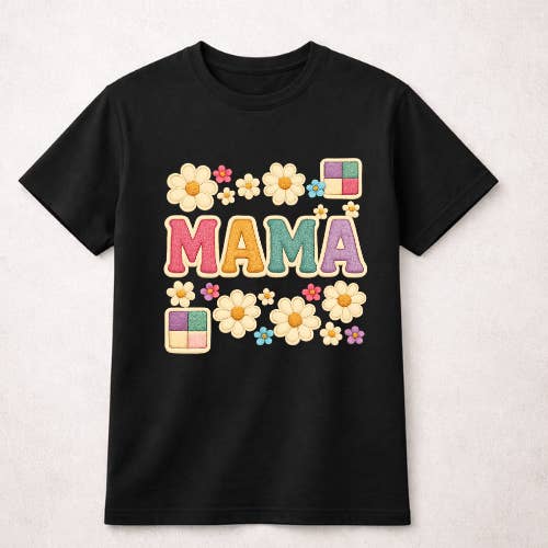 Mama Faux-Stickerei Grafikbekleidung für den Großhandel von Kindred Flame Outfitters