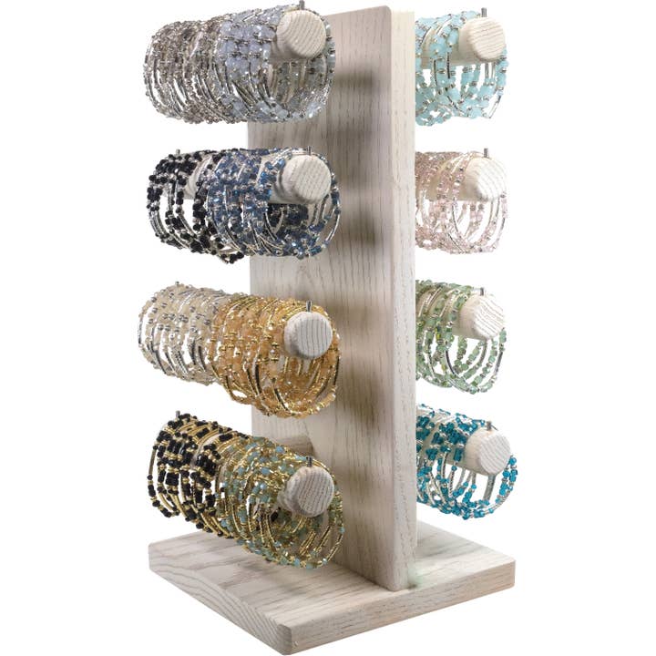 Crystal Square Stretch Bracelets | ASSORTMENT & PRE-PACK for wholesale by My Fun Colors