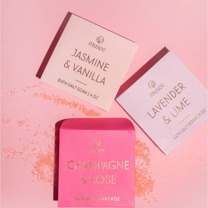 Musee - Wholesale Bath Salts - Jasmine & Vanilla Mini Bath Salt Soak2