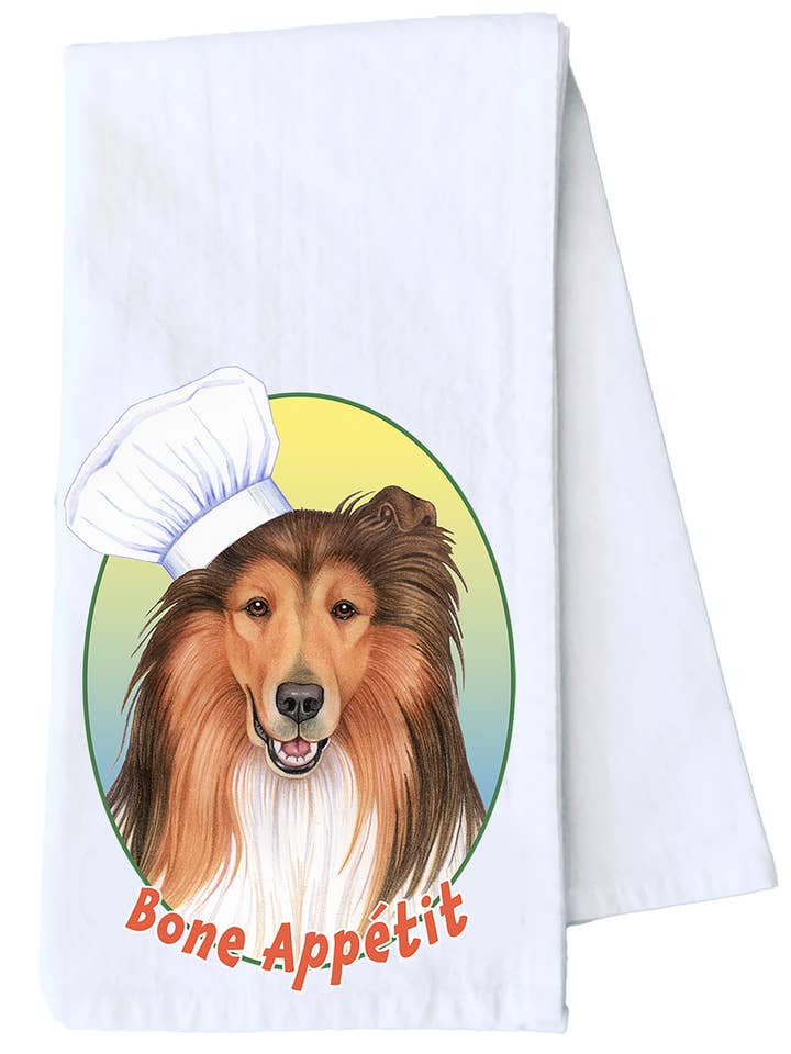 Collie - Tea Towel 100% Cotton for wholesale by Best of Breed Products