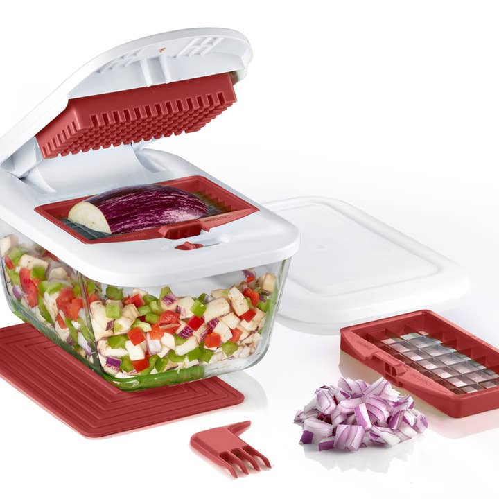 Valore Vegetable Chopper with 11-Cup Glass Baking Dish for wholesale by Valore
