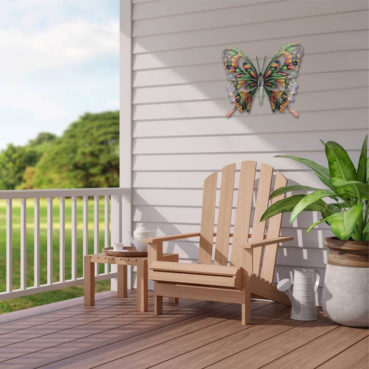 Next Innovations – Großhandel 3D-Wandkunst – Wanddeko aus Metall, groß, Schmetterling, mehrfarbig