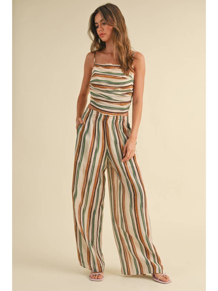 P4275ST MULTI COLOR PRINT WIDE LEG PANTS for wholesale on Faire