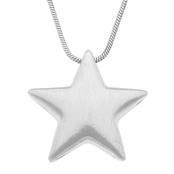 Icon Puffed Star Necklace for wholesale by Canvas Style