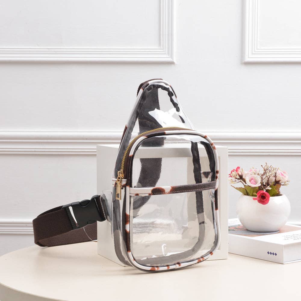 MiMi Wholesale - Wholesale Crossbody Bag - Women's - TG10420 Slim Size Clear Sling Bag1