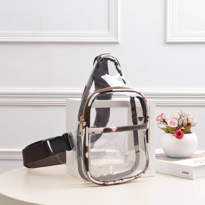 MiMi Wholesale - Wholesale Crossbody Bag - Women's - TG10420 Slim Size Clear Sling Bag1