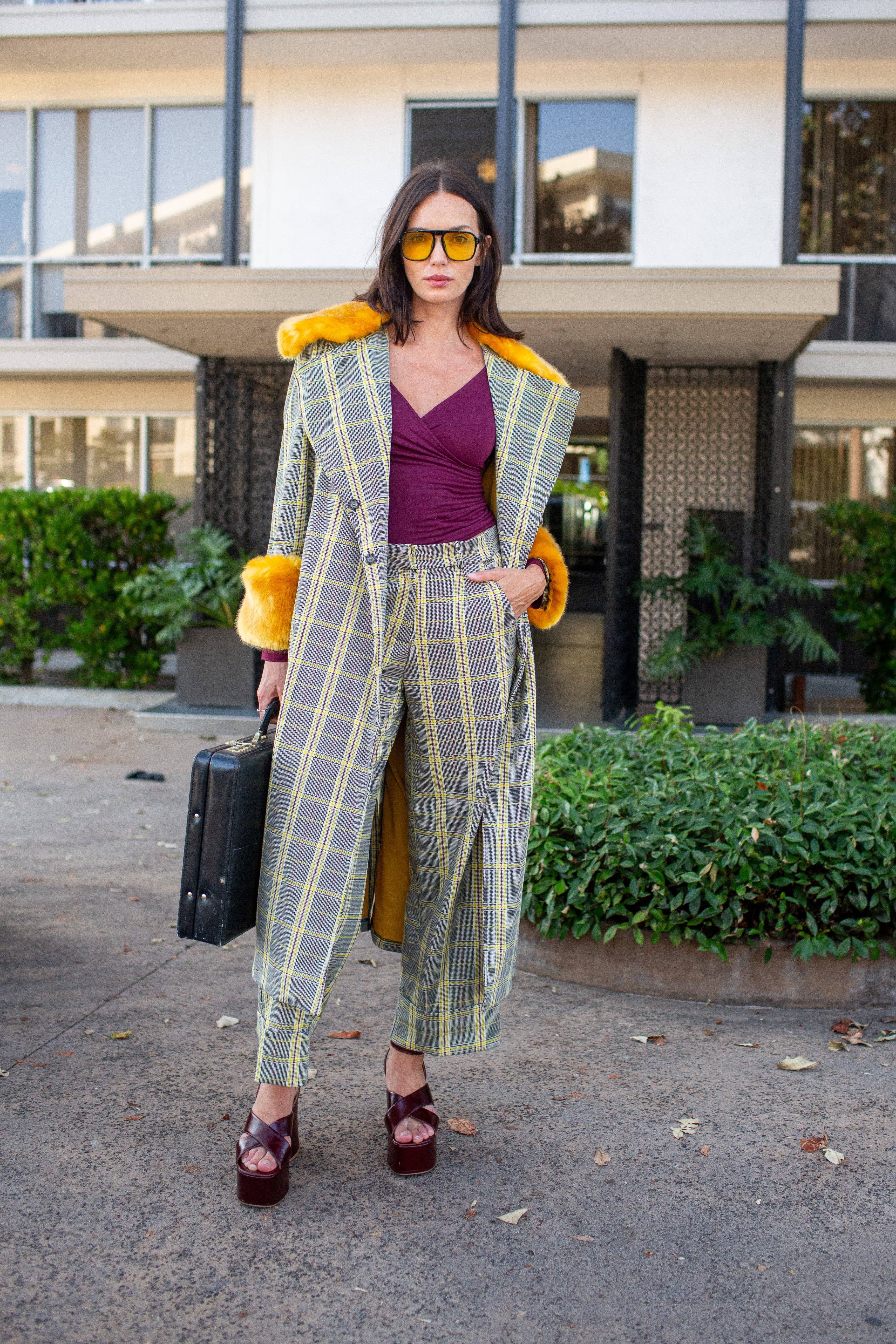 Jennafer Grace - Wholesale Coat - Women's - Eloise Coat In Marigold Glenn PRE-ORDER4