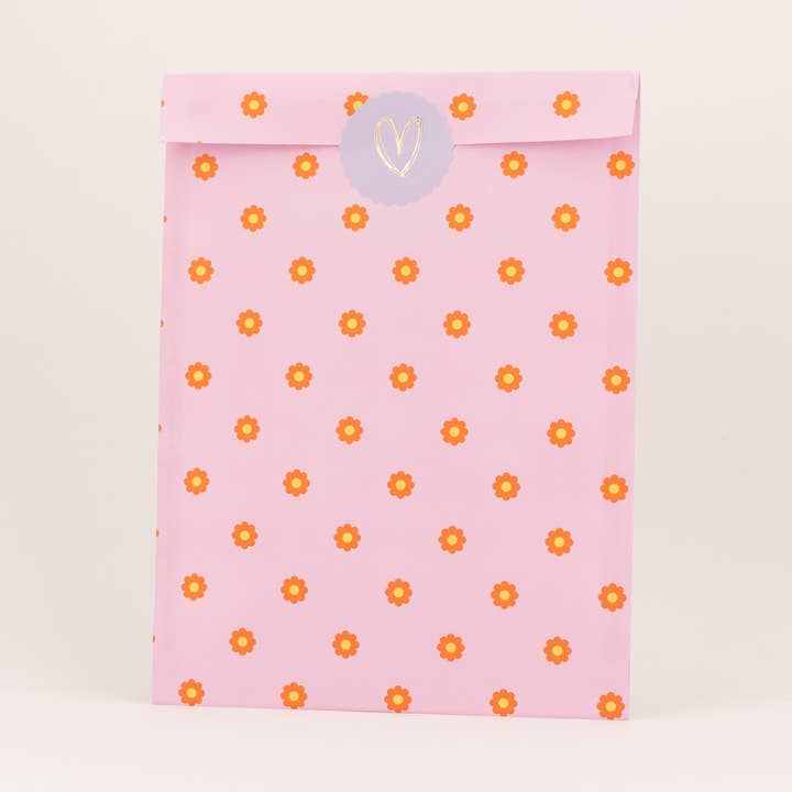 XL Papperspåsar Groovy Daisy för wholesale av liebevoll verpackt