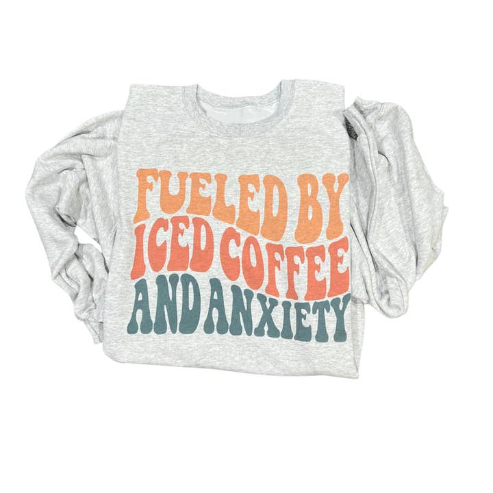 Fueled By Anxiety & Iced Coffee for wholesale by ST designs