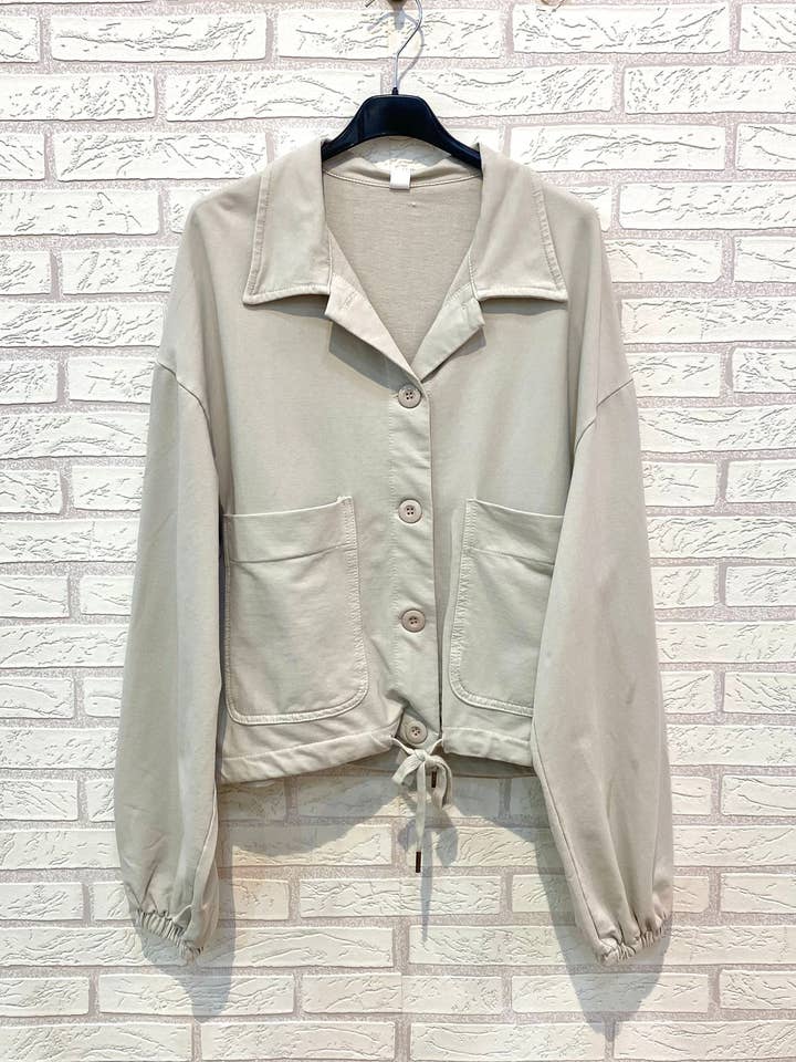 Rif: 226269- Giacca in cotone con cordoncino. per la vendita all'ingrosso da parte di Ling