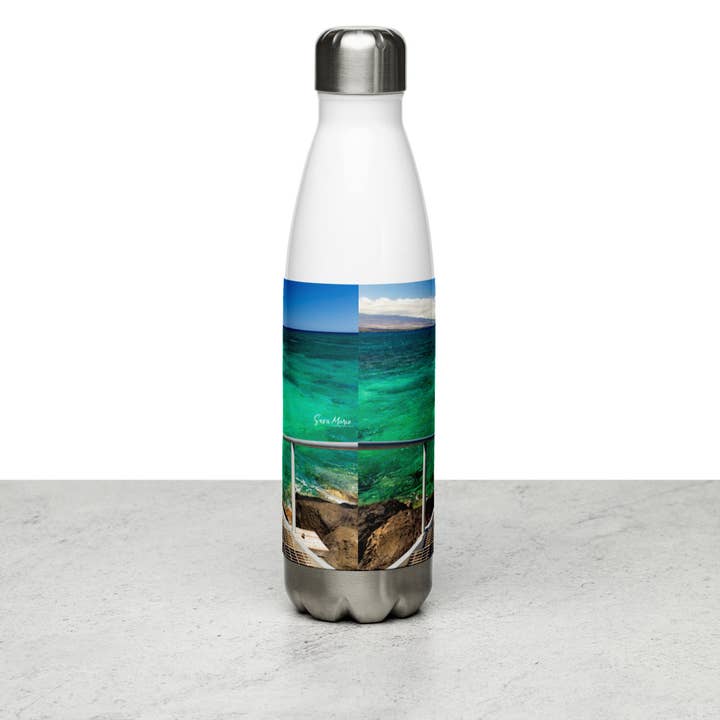 Trinkflasche aus Edelstahl - Kawaihae Stairs für den Großhandel von Sara Marie Hawai'i