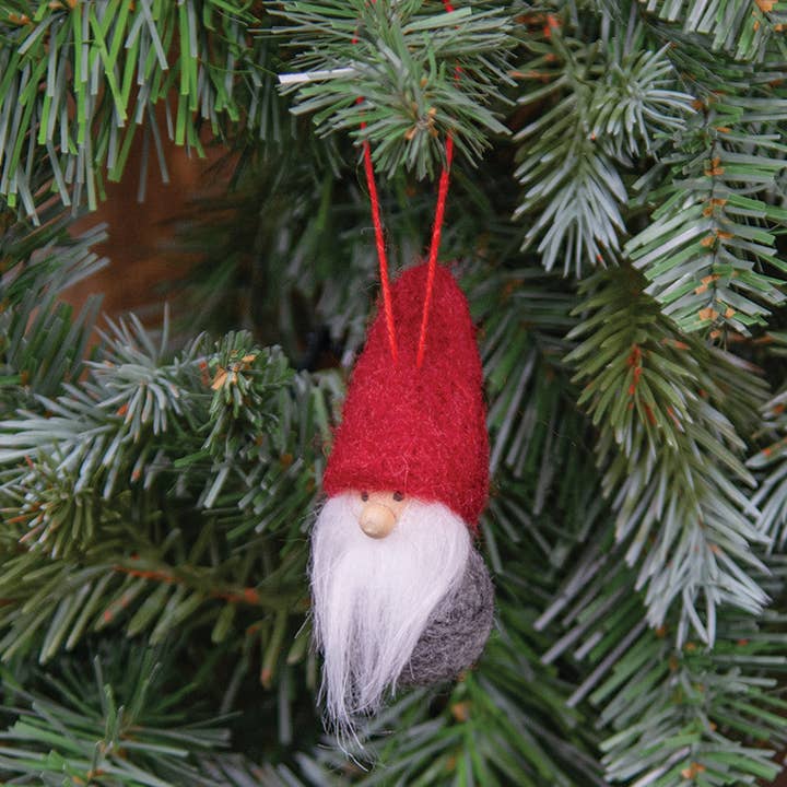 Bright Ideas - Wholesale Christmas Decoration - Felted Mini Red Hat Gnome2