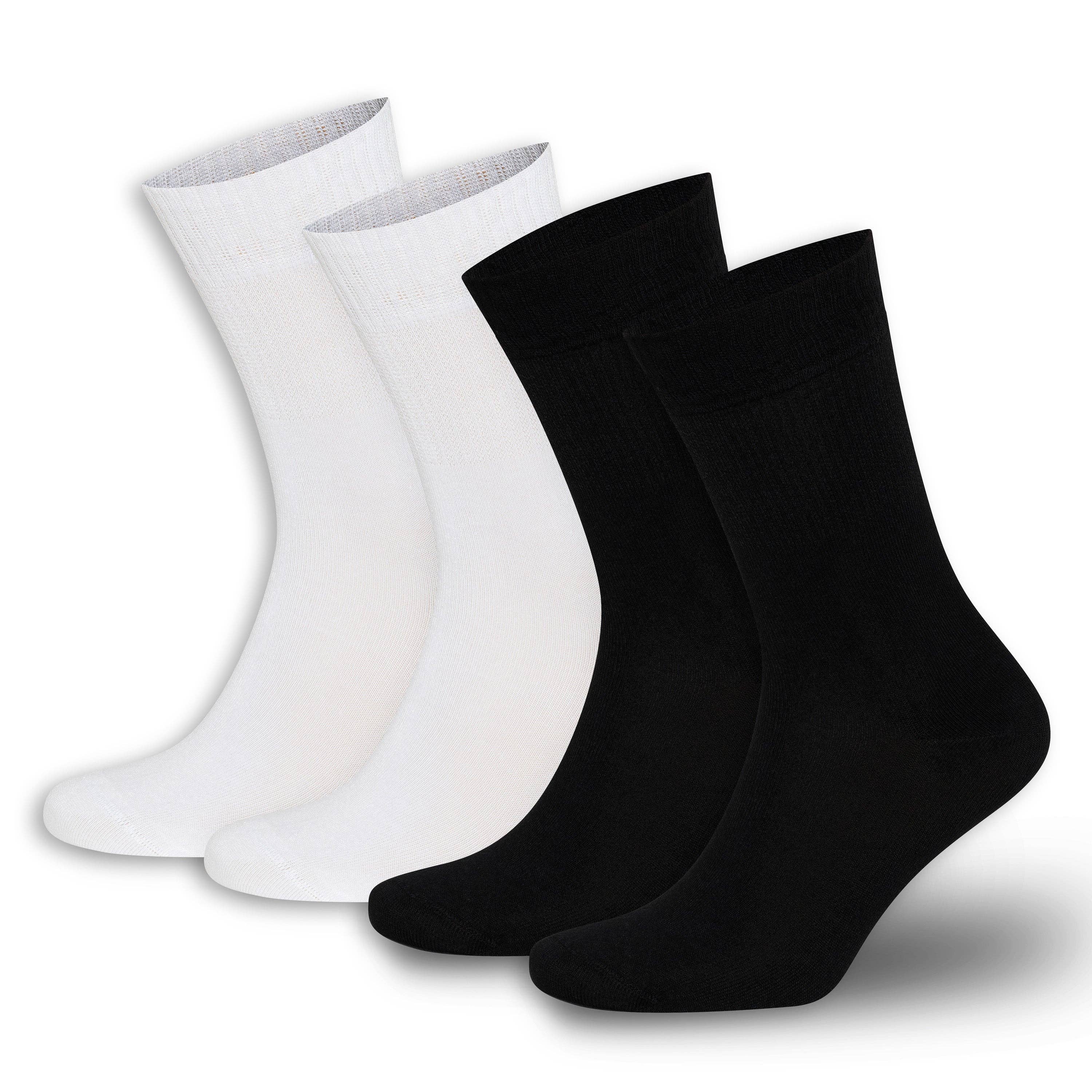 Bambooven - Wholesale Socks - Unisex - Men & Women Bamboo Diabetic Crew Socks 4-Pack 3