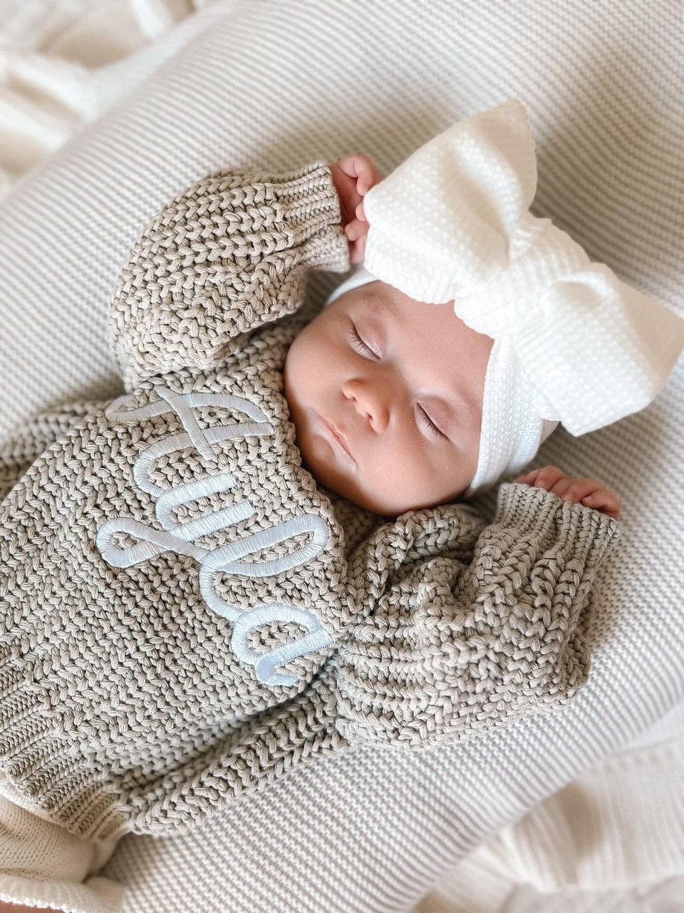 Petite + Co - Wholesale Knit Sweater - Baby - CHUNKY KNIT JUMPER - STONE1