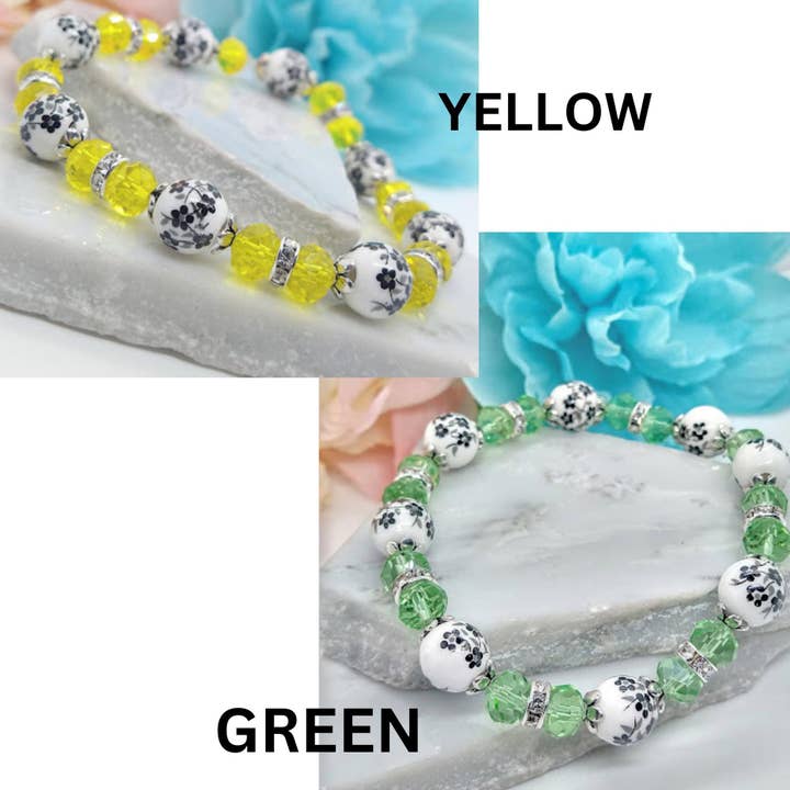 Bad Apple Designs - Wholesale Beaded bracelet - Sterling Silver Hydrangea Bracelet Adjustable Handmade Gift5