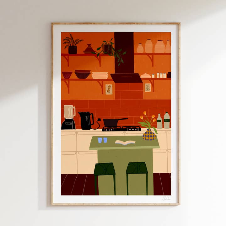 Earthy Kitchen Art Prints | Dream Home Wall Art for wholesale by Elsa Eleni
