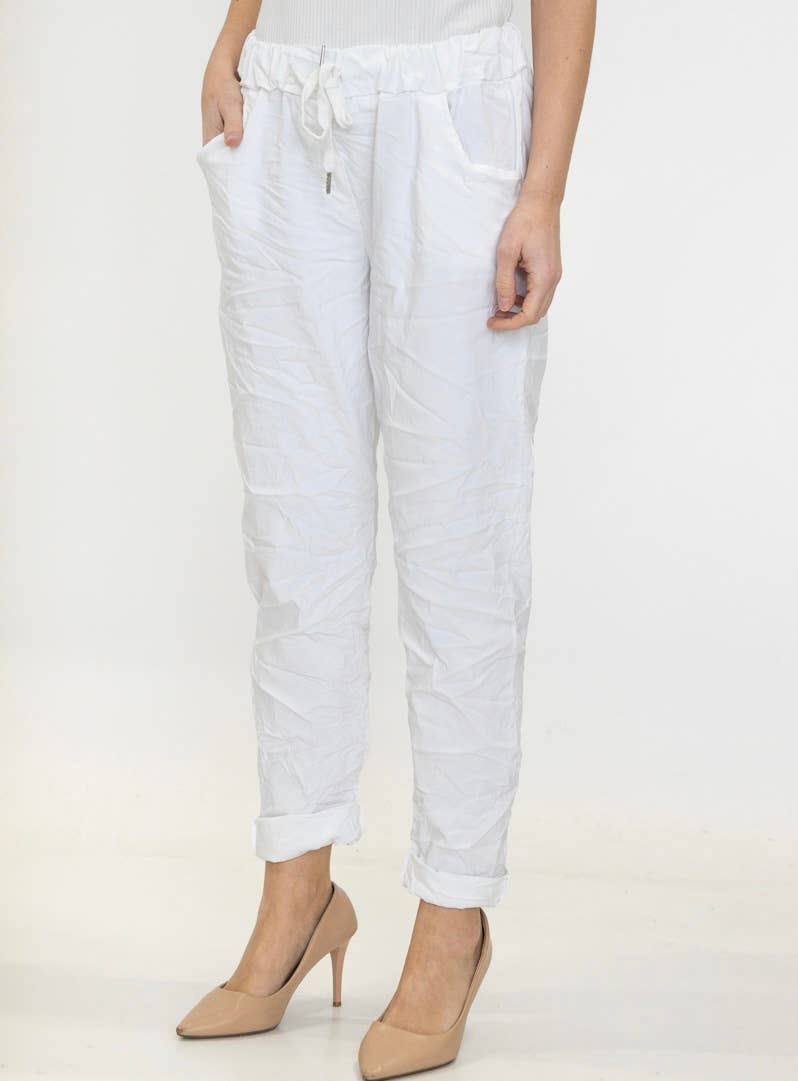 LINEN & COTTON HOUSE – wholesale Pants – Women's – 77312 WRINKLED PANTS WITH LARGE POCKETS16