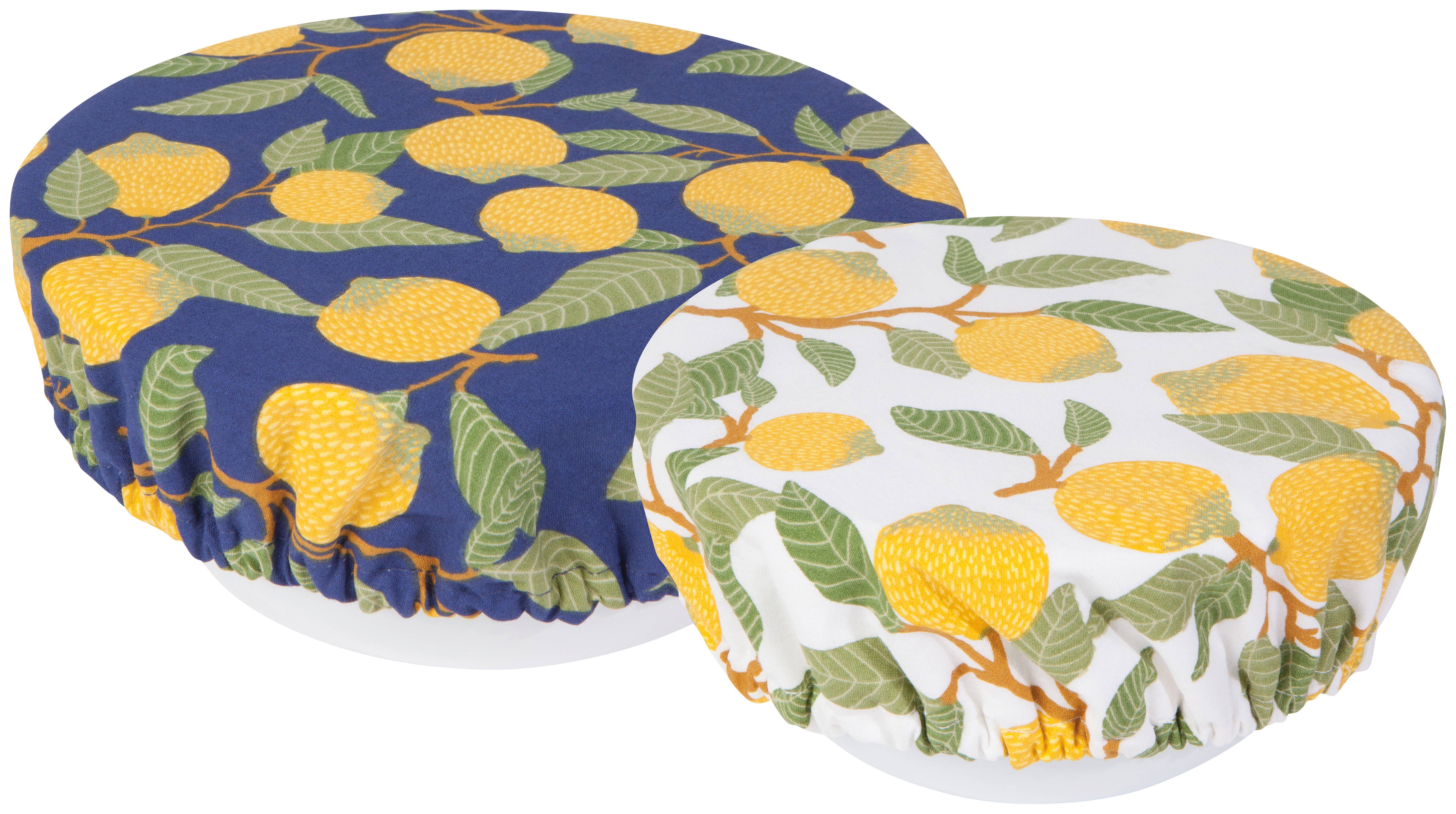 Now Designs by Danica - Wholesale Food Storage Wrap/Bag - Lemons Bowl Covers Set of 2