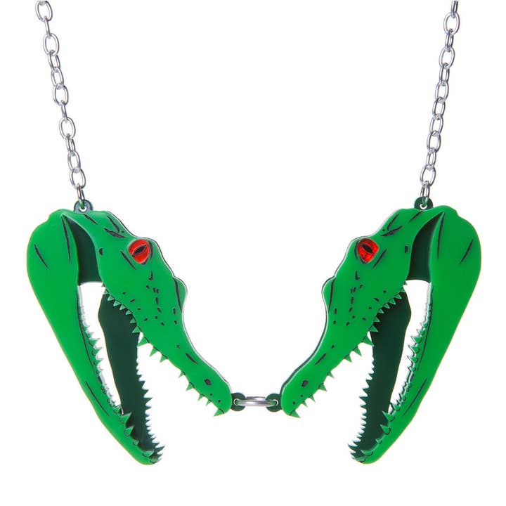 Collier têtes d'alligator pour la vente par Sugar and Vice