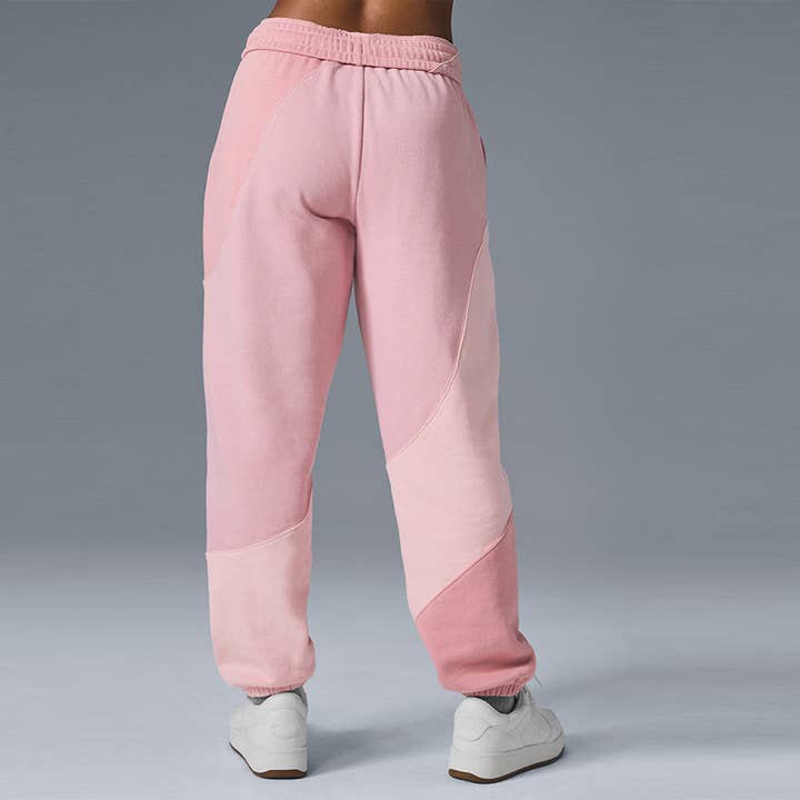 WONDERXFANS - Vente Pantalon de survêtement/de jogging – femme - Pantalon de survêtement décontracté à jambes larges et poignets contrastés.1