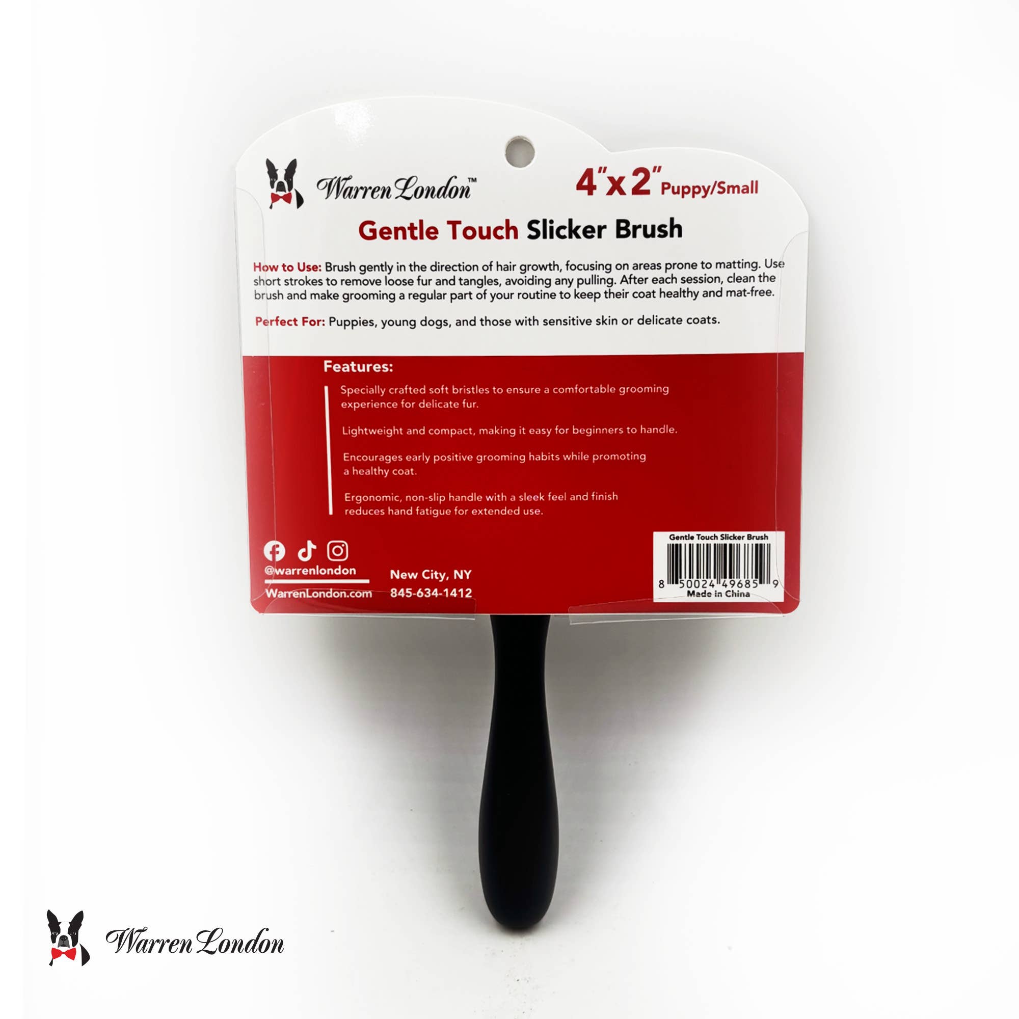 Warren London Dog Products - Wholesale Pet grooming tool – Dog - Gentle Touch Slicker Brush5