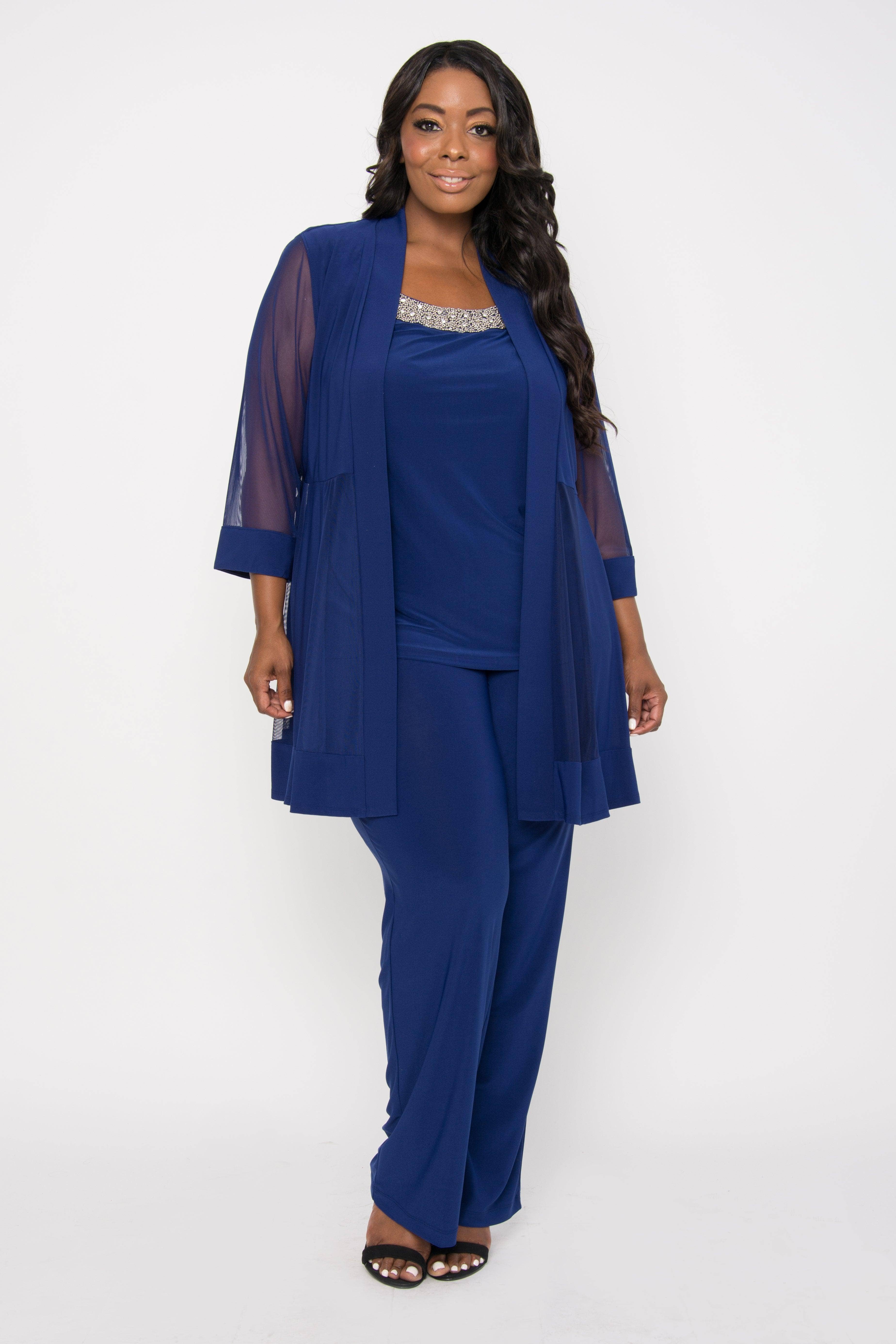 Kos Couture - Wholesale Kostuum - Dames - Grote Maat Formeel Broekpak8