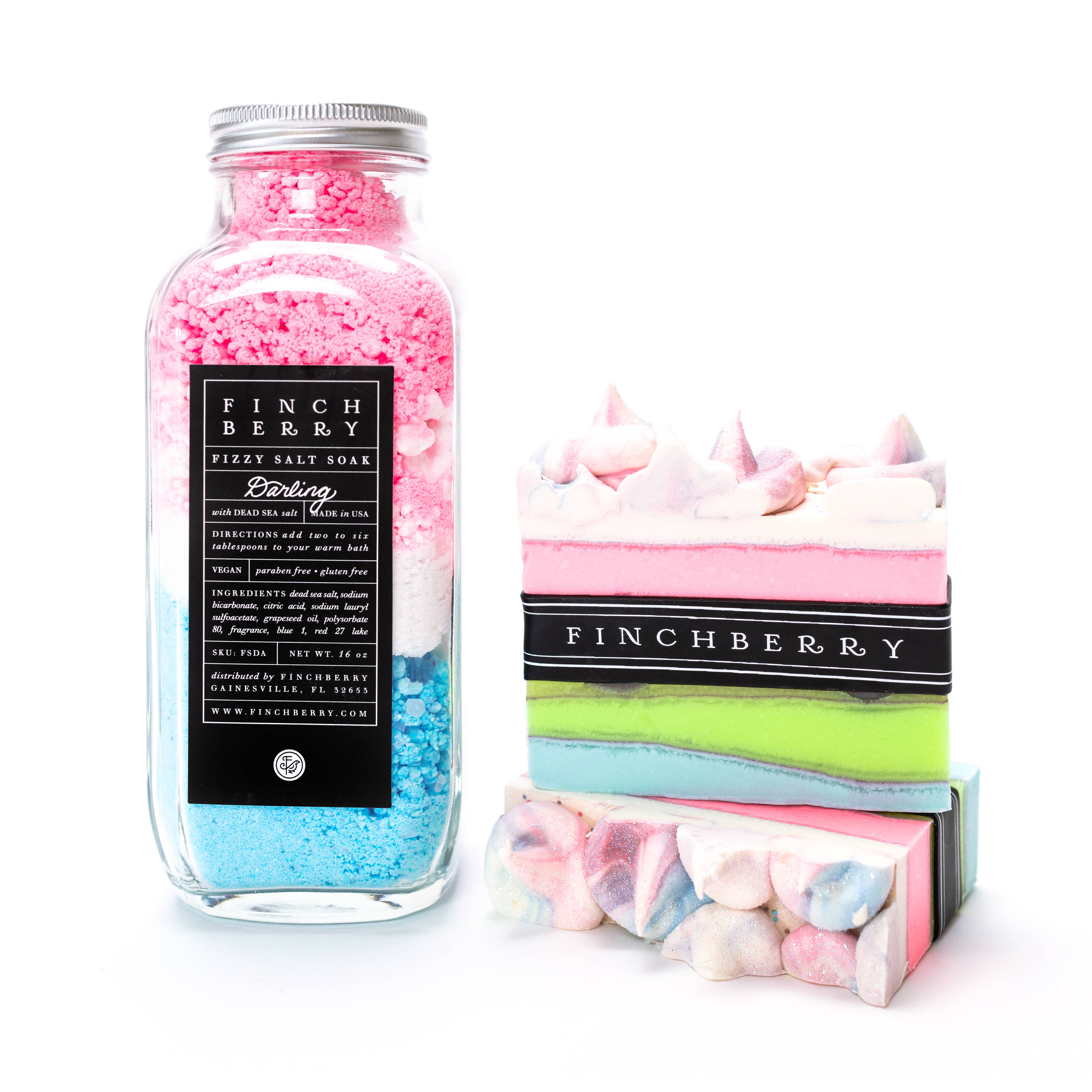FinchBerry - Wholesale Bath Salts - Darling Relaxing and Softening Fizzy  Salt Bath Soak3