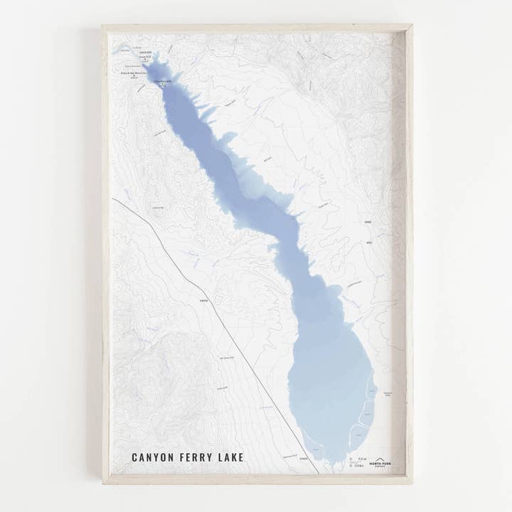 Canyon Ferry Lake for wholesale by North Fork Mapping