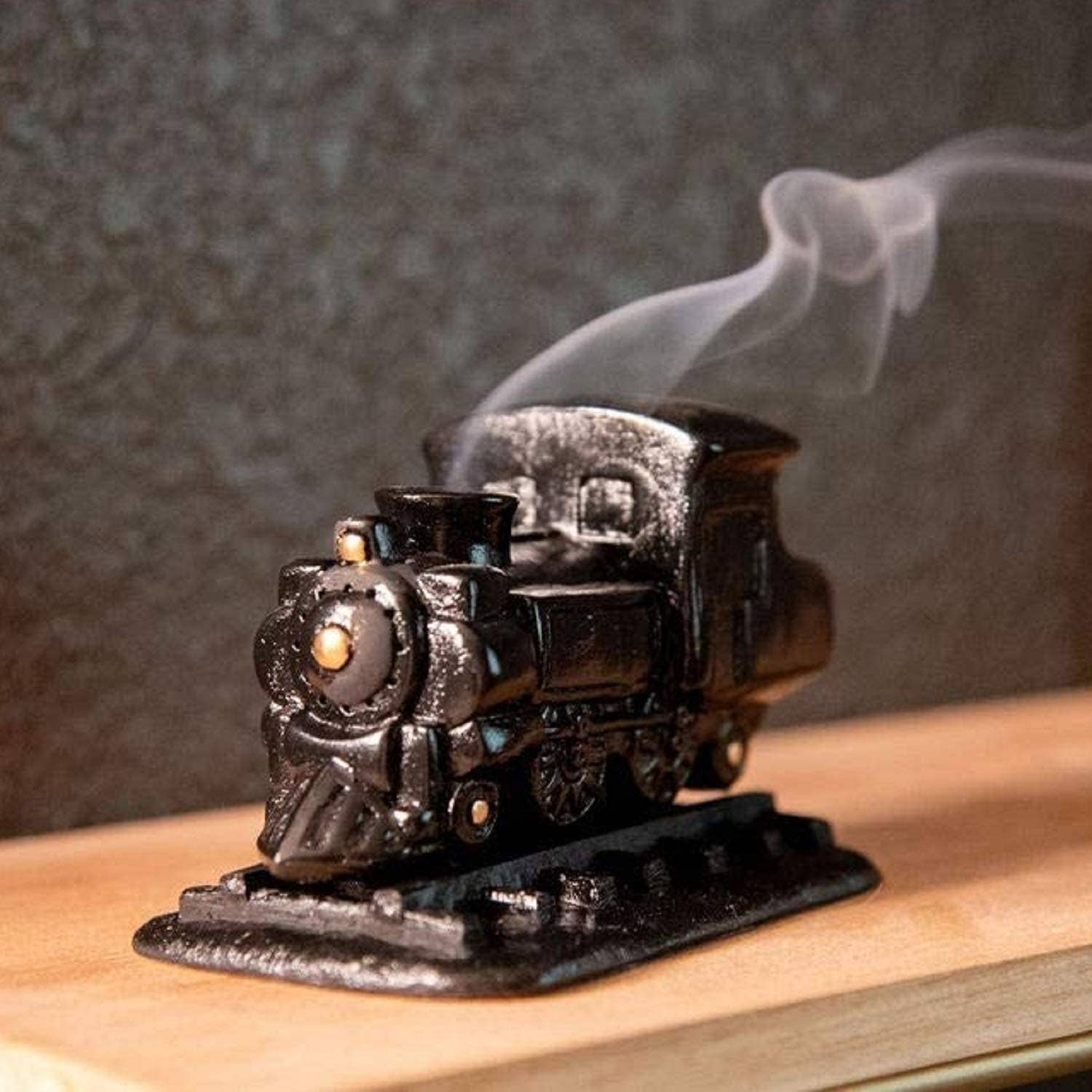 DW91 LLC - Wholesale Incense Holder - West - Wood Incense Back Flow Burner Train Steam Engine1